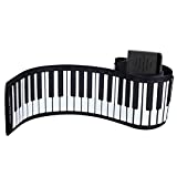 CXD Piano plegable enrollable, 88 teclas, piano portátil, instrumento musical ...