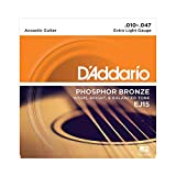 D'Addario EJ15 Cuerdas de bronce fosforoso para guitarra acústica con ...