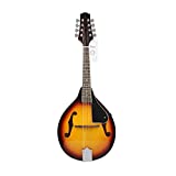 Andoer Instrumento musical de mandolina Sunburst de tilo de 8 cuerdas con puente ...