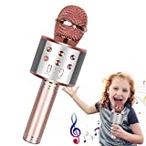 Micrófono de karaoke inalámbrico Bluetooth, micrófono de karaoke portátil 4 en 1 ...