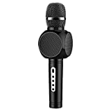 Ksera Micrófono inalámbrico de karaoke, reproductor de micrófono Bluetooth con ...