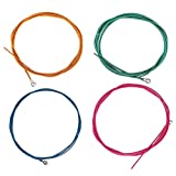 Dilwe Cuerdas de bajo eléctrico 4 piezas / juego de cuerdas de metal de colores ...