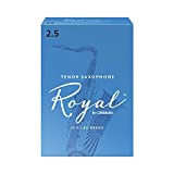 Rico Rico Royal Cañas para saxofón tenor, fuerza 2.5, paquete de 10