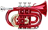Trompeta Classic Cantabile Brass TT-400 B-pocket rojo