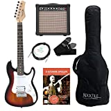 Rocktile Sphere Junior Guitarra eléctrica 3/4 Sunburst SET con amplificador, ...