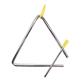 TRIXES Triángulo musical de percusión de acero con batería para niños