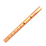 Elenxs Instrumento musical de flauta de bambú para clarinete, 7 agujeros, 24 cm, ...