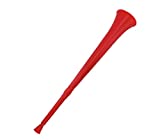 Juego de 3 - Cuerno Abanico Vuvuzela Rojo 48cm