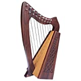 Arpa irlandesa escocesa 9 cuerdas en madera de sheesham / arpa celta en ...